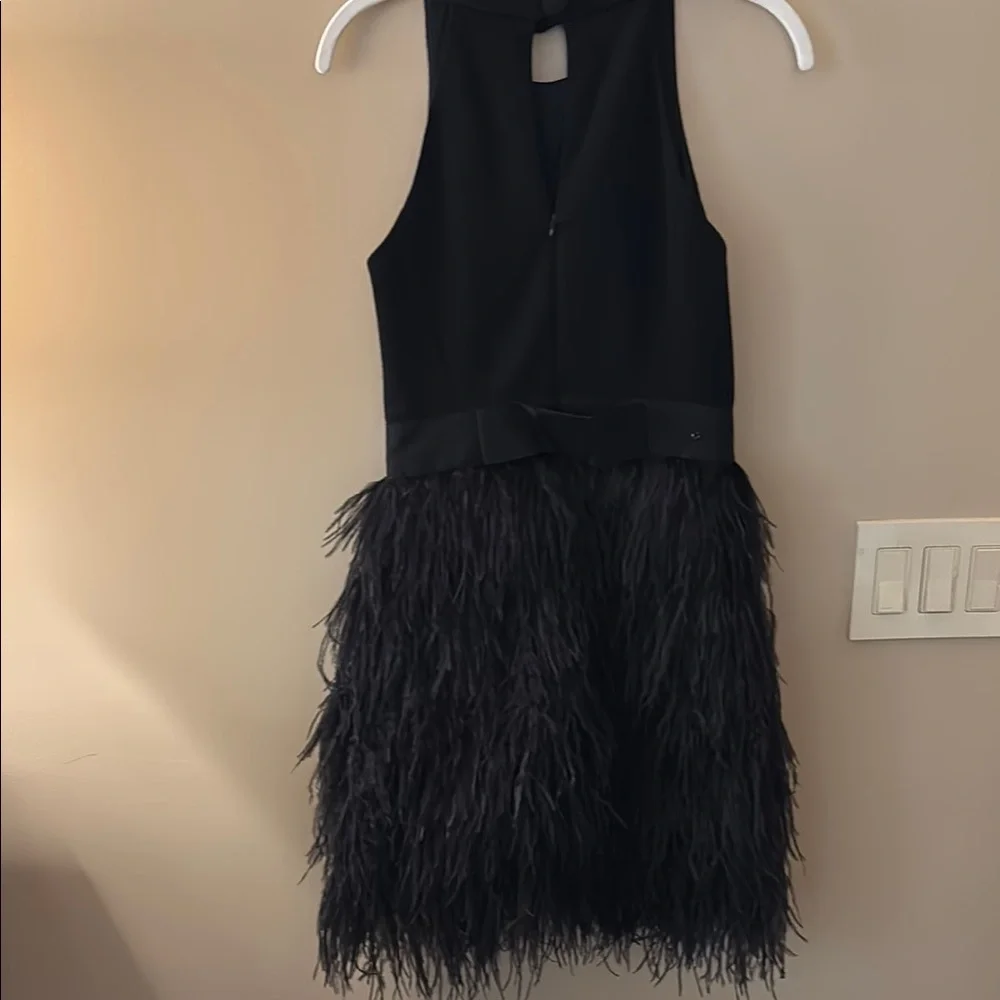 Milly Black Sheath Cocktail Dress with Halter Neckline - Picture 4 of 6